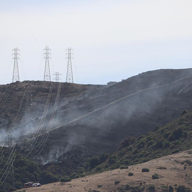We are grateful to the first responders who ensured that today&rsquo;s fire, which appeared to begin under the Jefferson-Martin transmission lines in the &ldquo;Brisbane Acres,&rdquo; didn&rsquo;t spread to residential areas. 
Fires on the mountain u