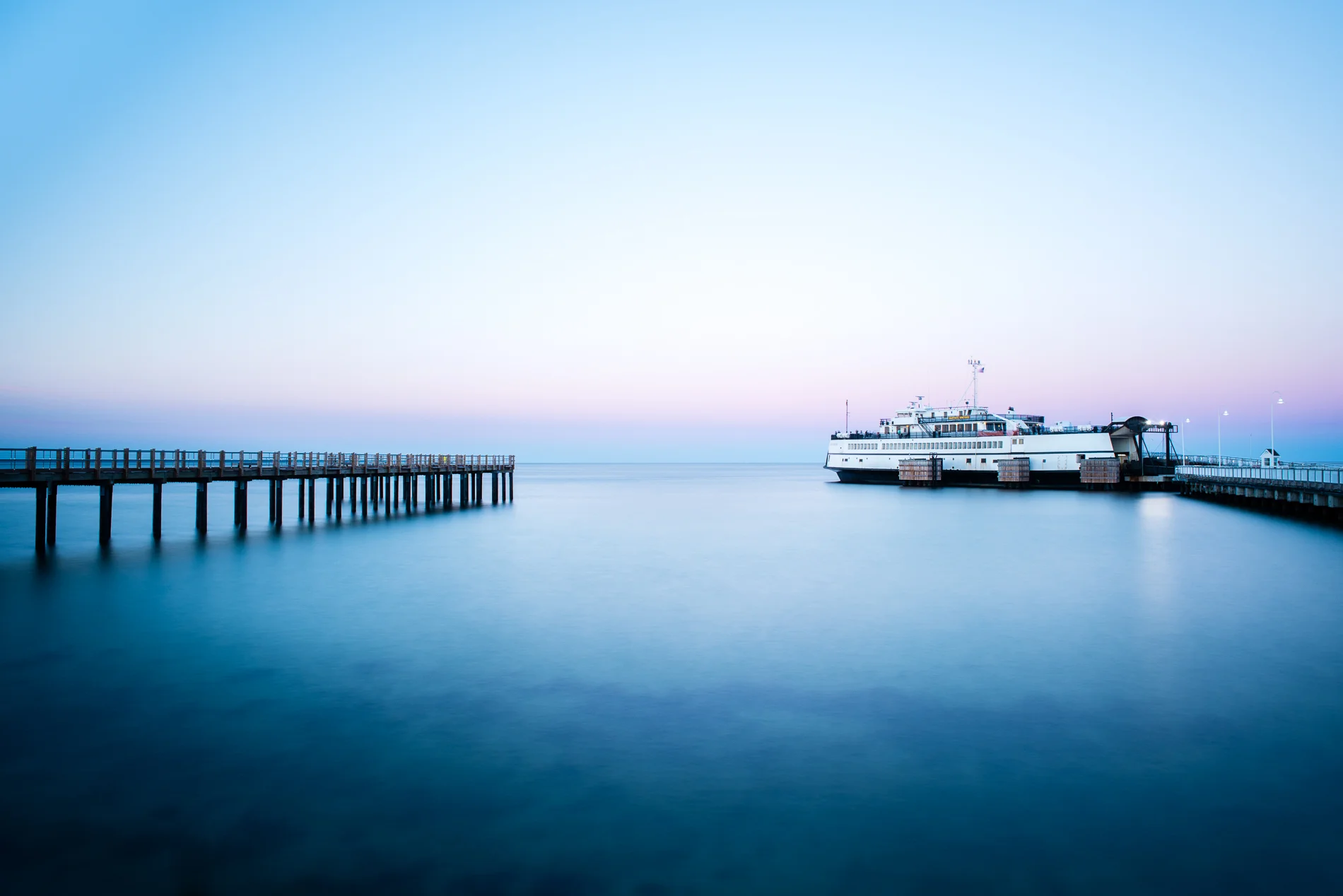 Ferry Martha's Vineyard docked at Oak Bluffs, by Alison Shaw