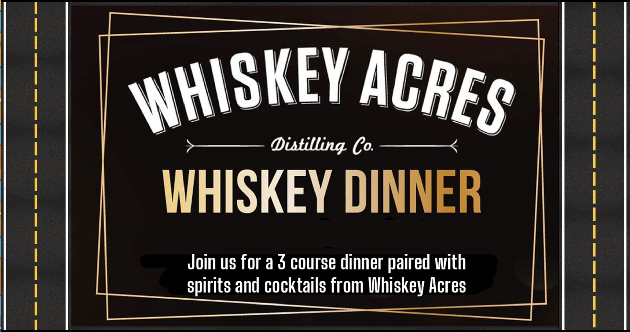 Whiskey Acres Pairing Dinner
