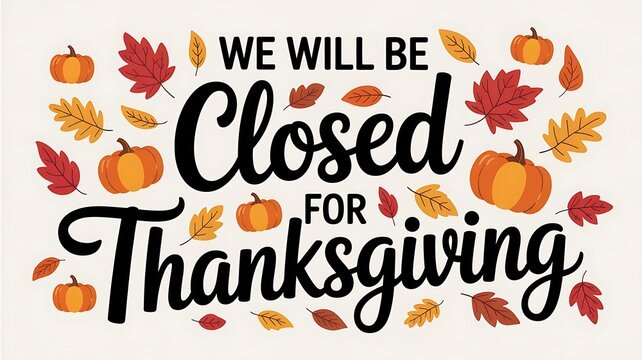 Closed for Thanksgiving