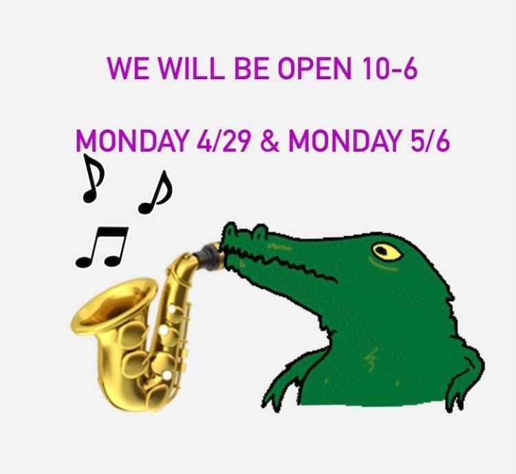 Jazz Fest is here and it&rsquo;s a busy time! To make it as easy as possible for everyone who would like to utilize our services, we will be open for regular hours for the next two Mondays, 4/29 &amp; 5/6. Thank you for your continued support!
.
.
.
