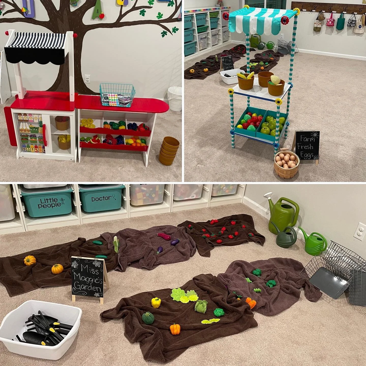 &ldquo;I can grow and harvest food.&rdquo;
&ldquo;I can sell/shop at the Farmers Market.&rdquo;

Miss Maggie&rsquo;s Farmers Market was a hit! These kids sure know how to shop for groceries, but many of them need a little bit of direction for the gar