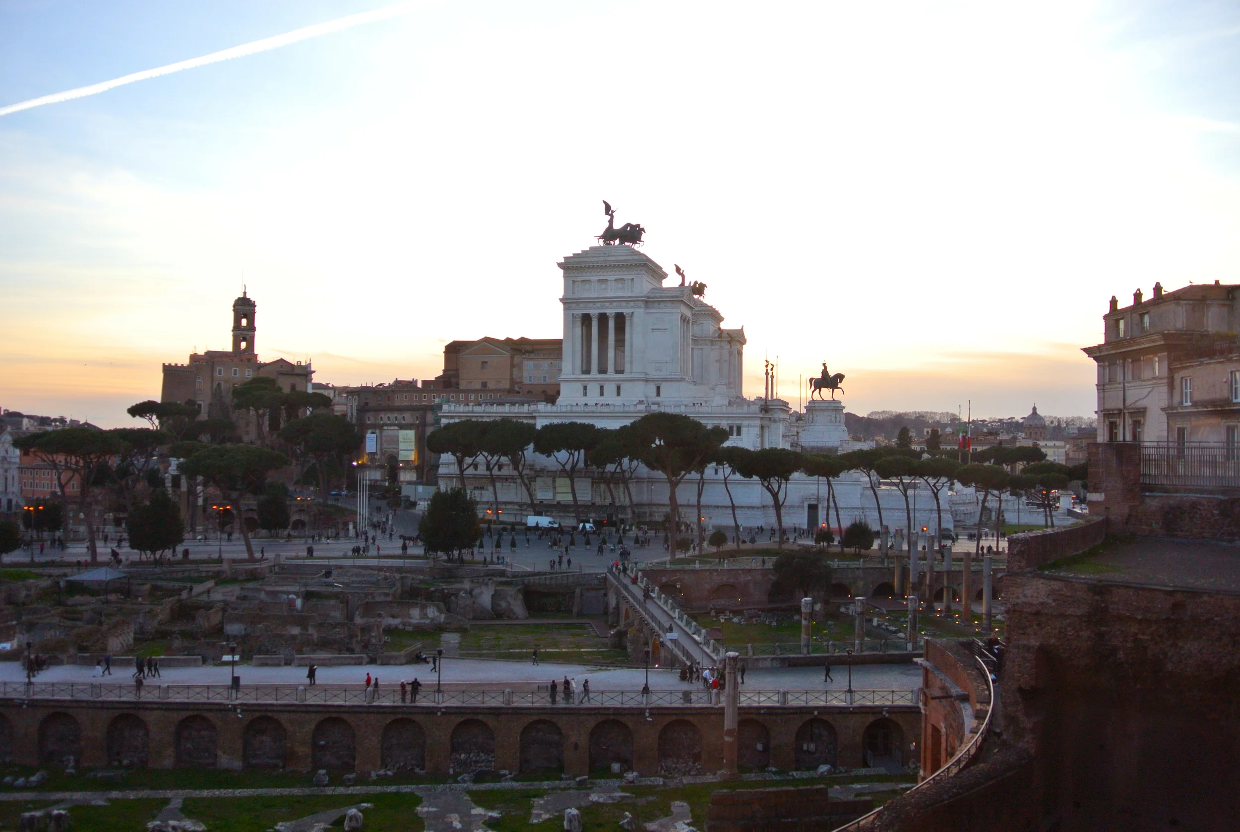 View of Vittorio Emanuele from Trajan's Market