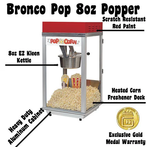 Gold Medal Bronco Pop 8oz. Popper