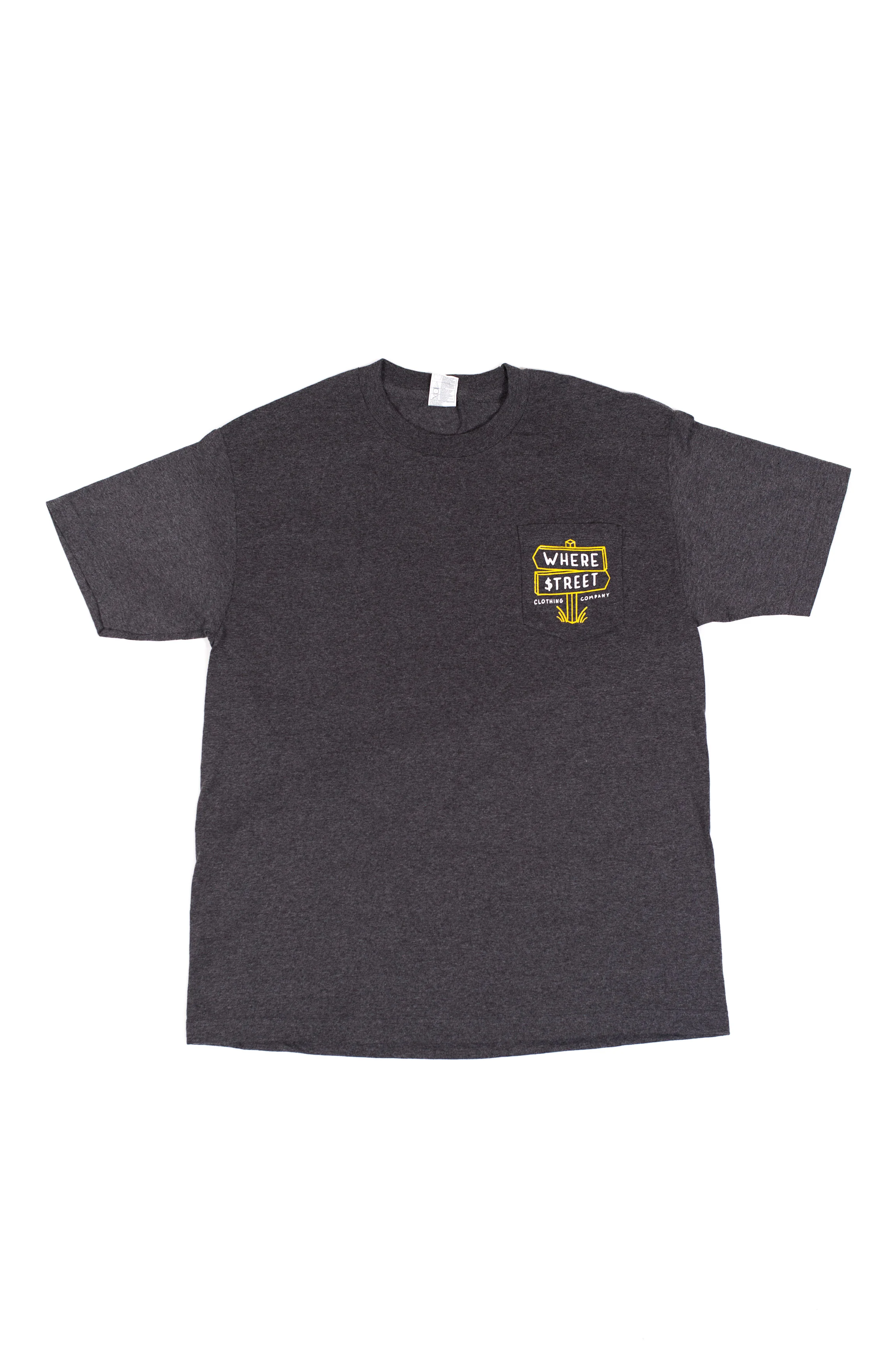 "Wolf of Where Street" Pocket T