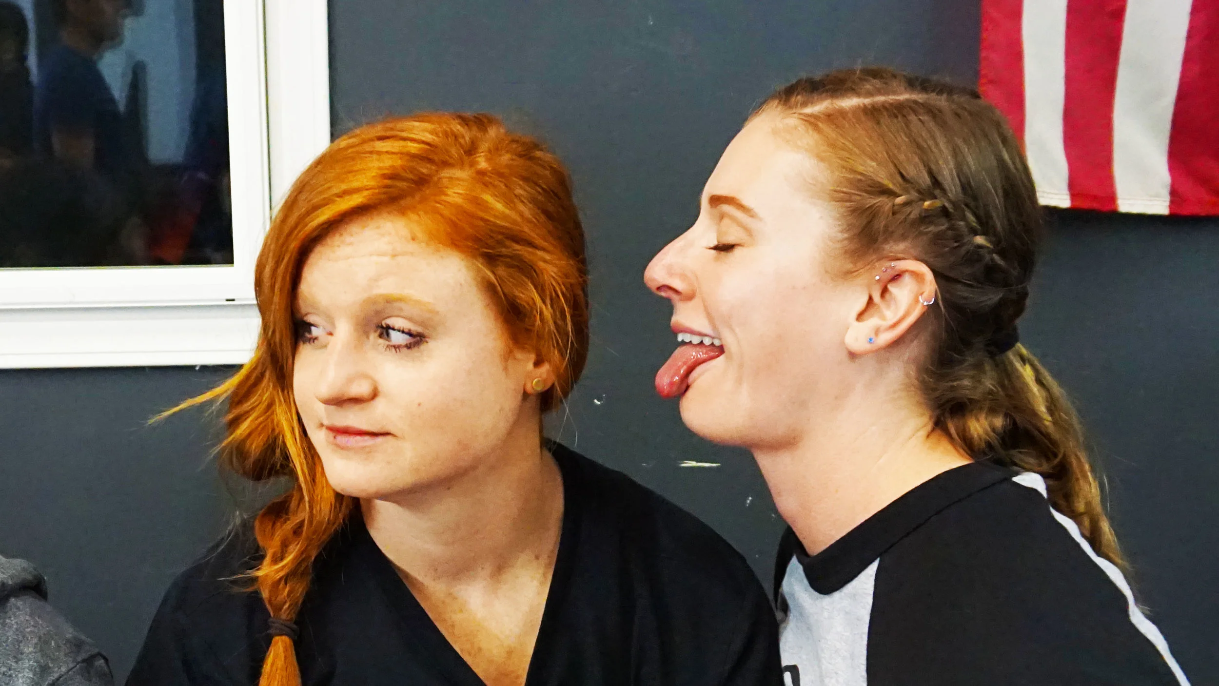 Lucy and weird Steph.jpg