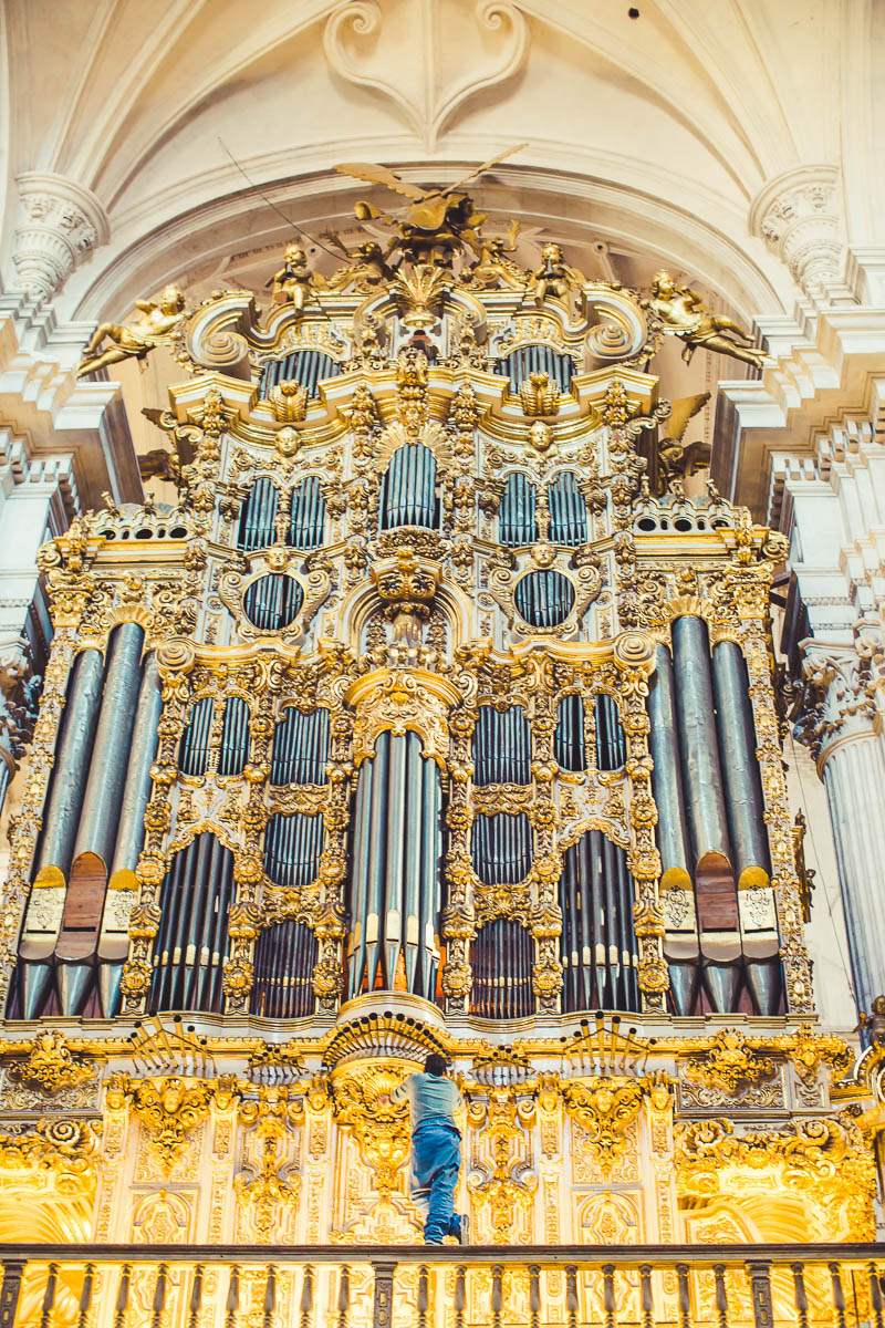 Organ Tuner in Granada Cathedral