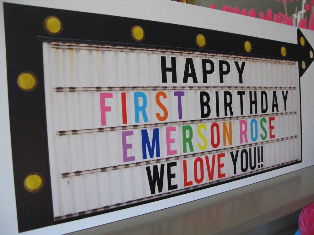 I made this piece by photoshopping an old picture of a marquee and printing it out on Shutterfly wall art
