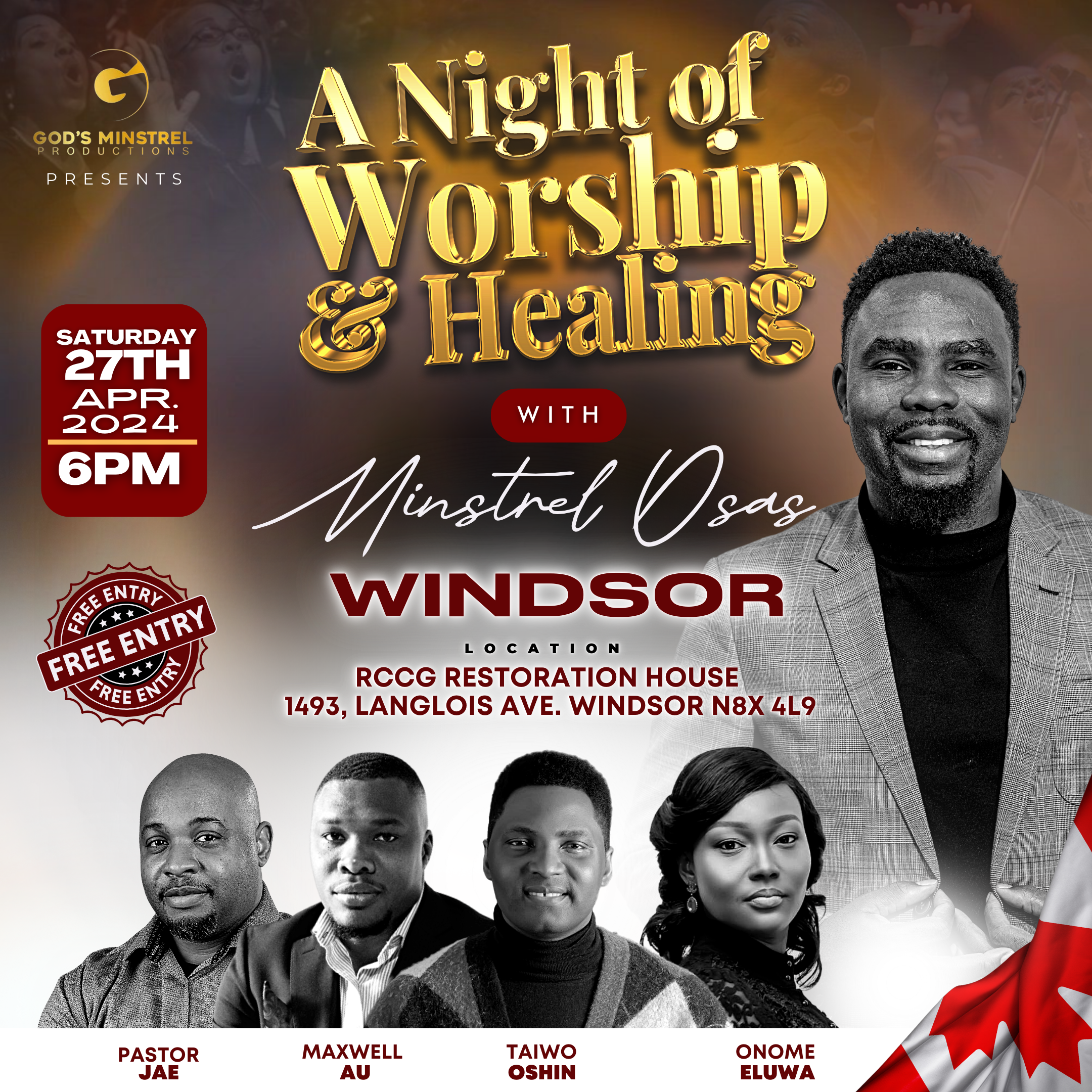 Night of Worship And Healing - Windsor