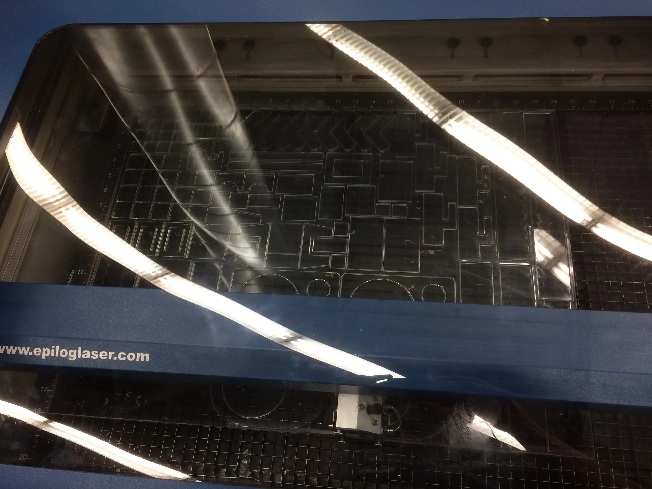 There were a LOT of small components specially designed for this prototype, many of them cut out of acrylic plastic sheets.