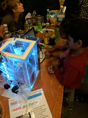 First prototype on display at Maker Faire Bay Area, 2014