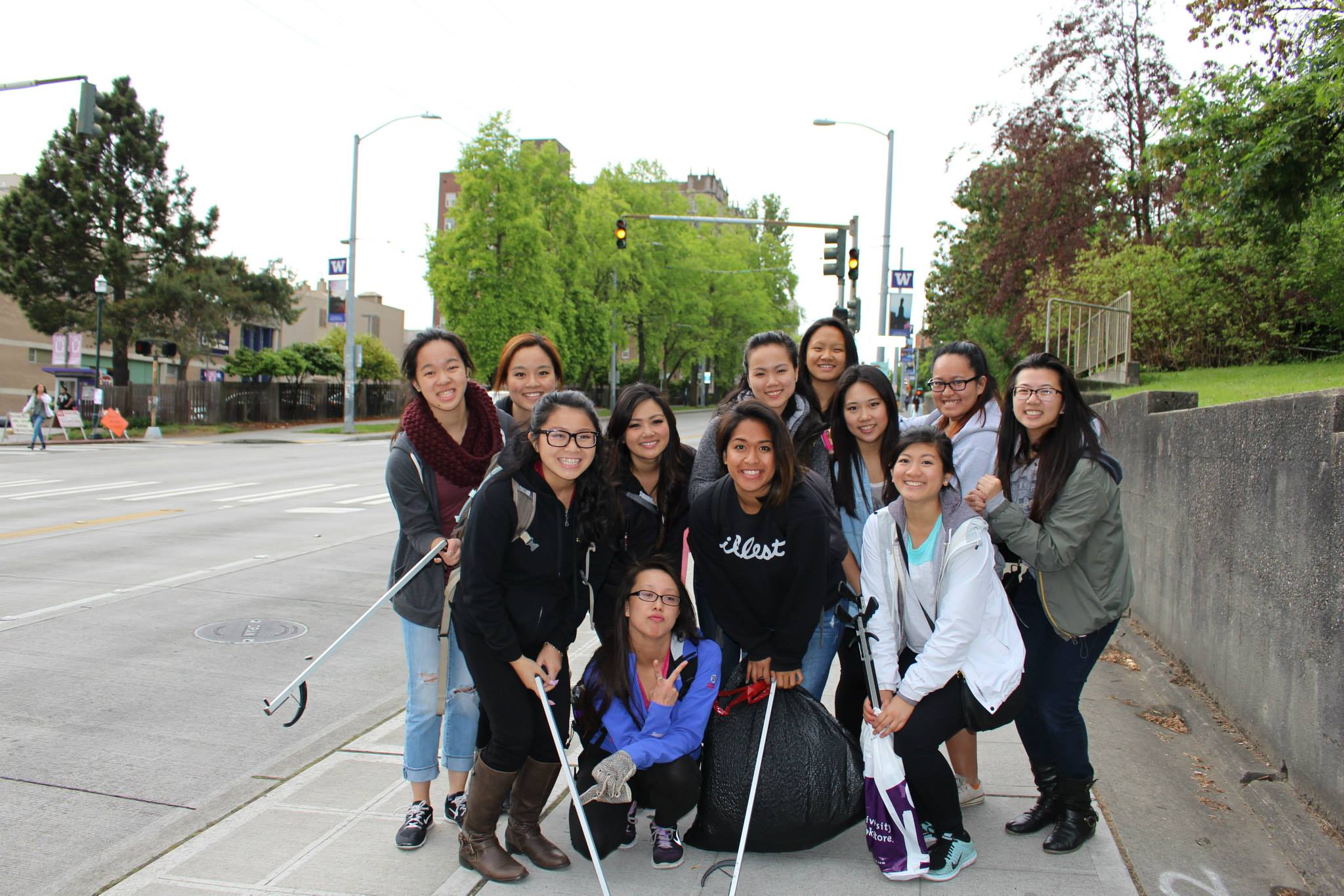  Cleaning up the streets for Adopt A Street 