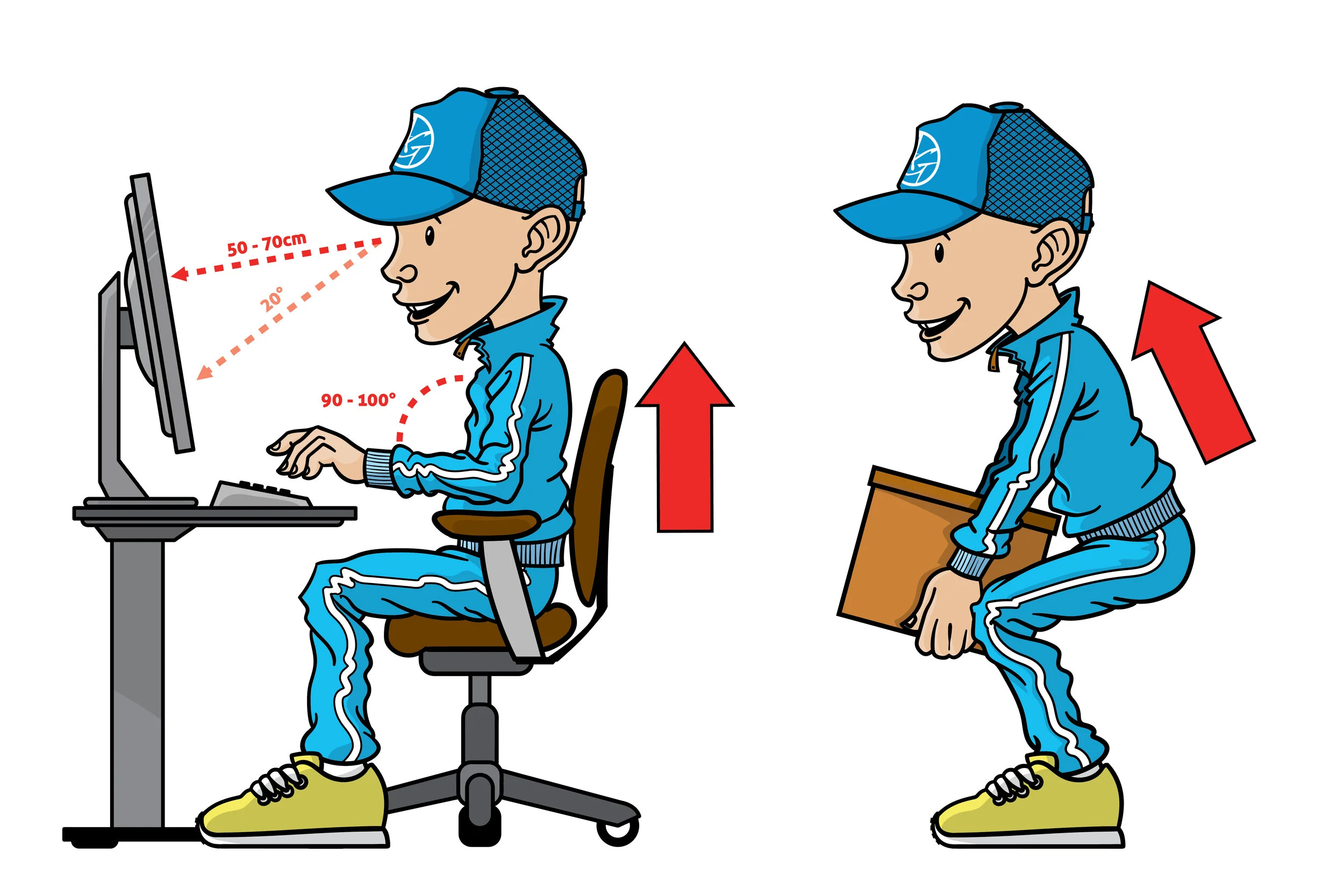 Mr BSafe - Correct Posture Poses