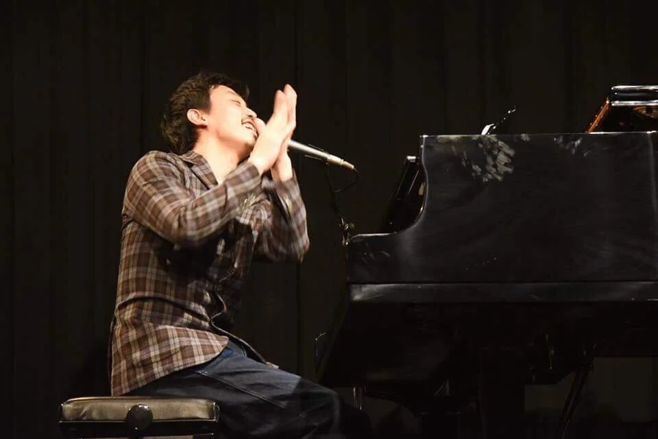 菅原信介弾きがたりライブ in バールRHODES