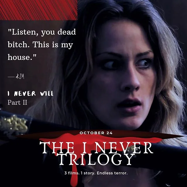 Well, that's one way to get ghosts to leave. 👻Come see all 3 parts of the I Never Trilogy in Portland on the 24th! .
.
.
Tickets: https://nwfilm.org/films/the-i-never-trilogy/
.
.
.
#theinevertrilogy #horrorfilms #indiehorror #horrormovie #trilogy #