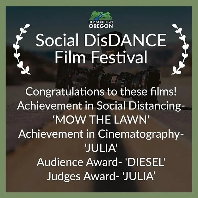 Congratulations  to the winners of the Southern Oregon Social DisDANCE Film Festival! Go to the LINK IN THE BIO to screen the 9 films of the festival!