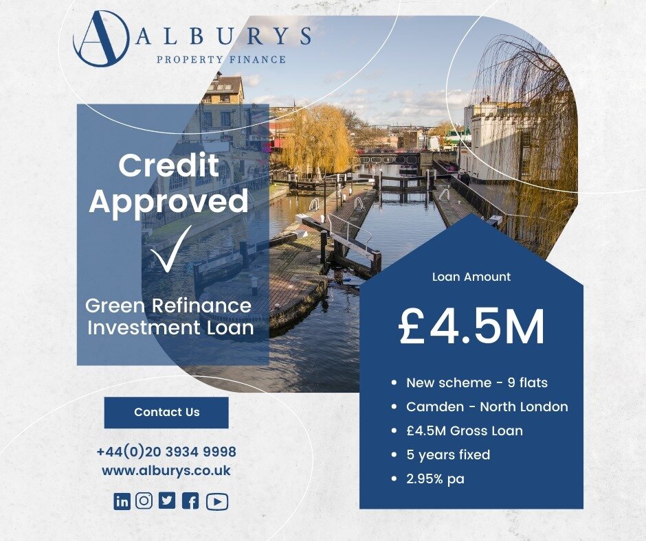 Another credit approval on &pound;4.5 million Green Refinance Investment Loan!

#greenloan #investment #london #alburys