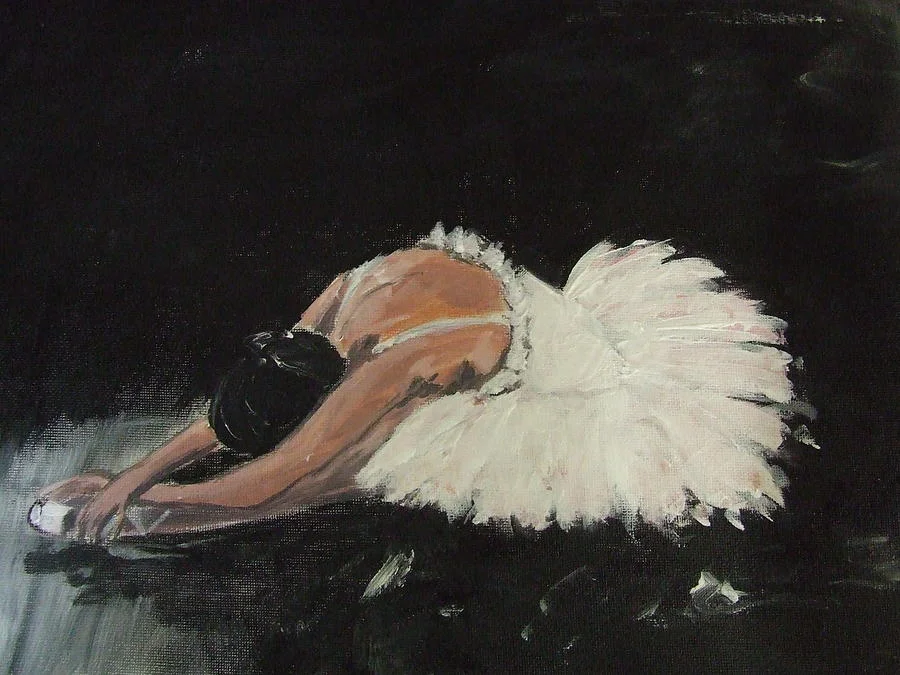 How I feel lately.... a crumpled little ballerina ( Swan Despair by Caroline Martin)