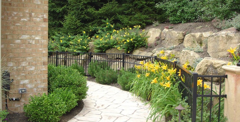 walkway and hillside landscaping in greensburg, pa