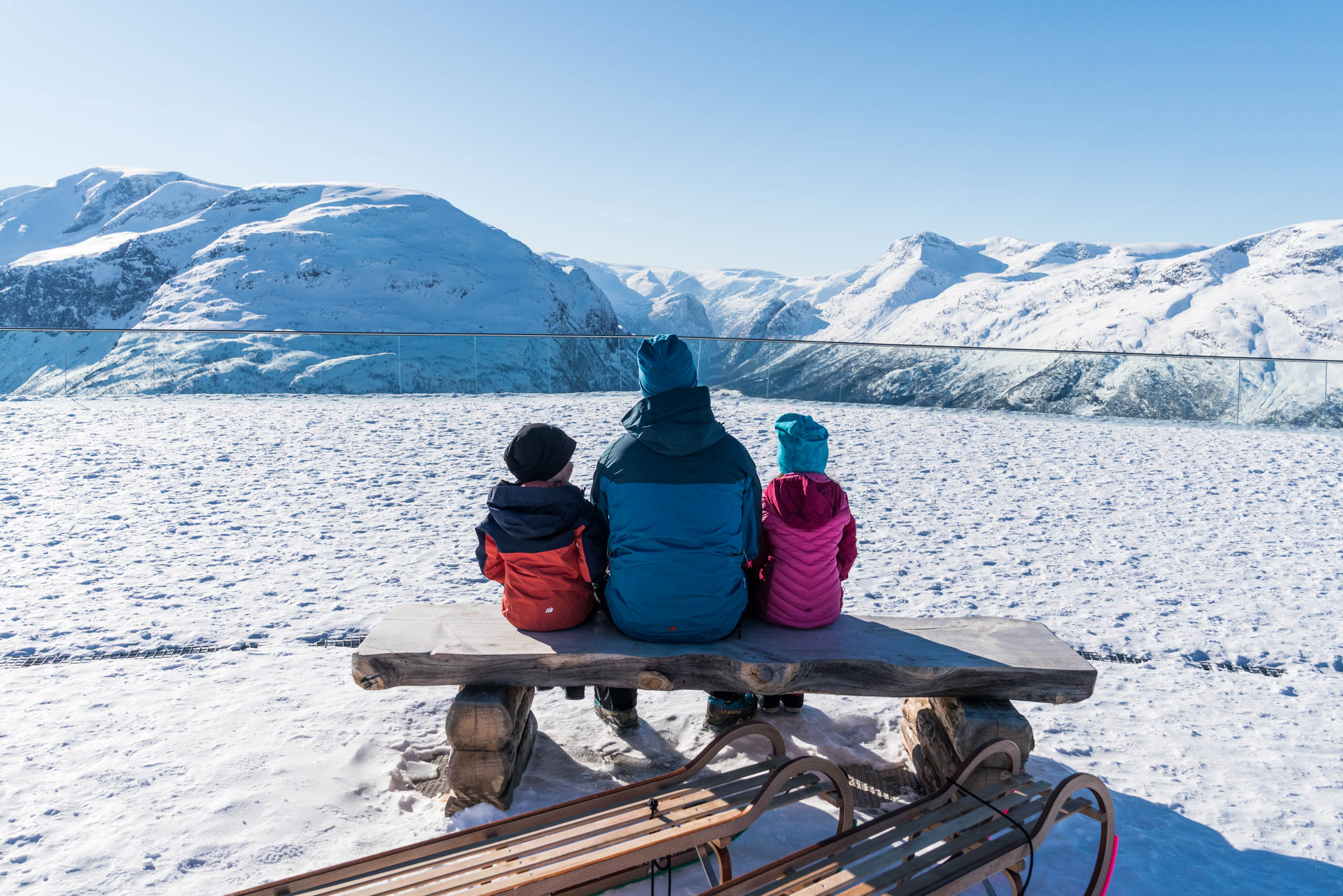  Aking på Hoven. Foto: Bård Basberg/Loen Skylift 