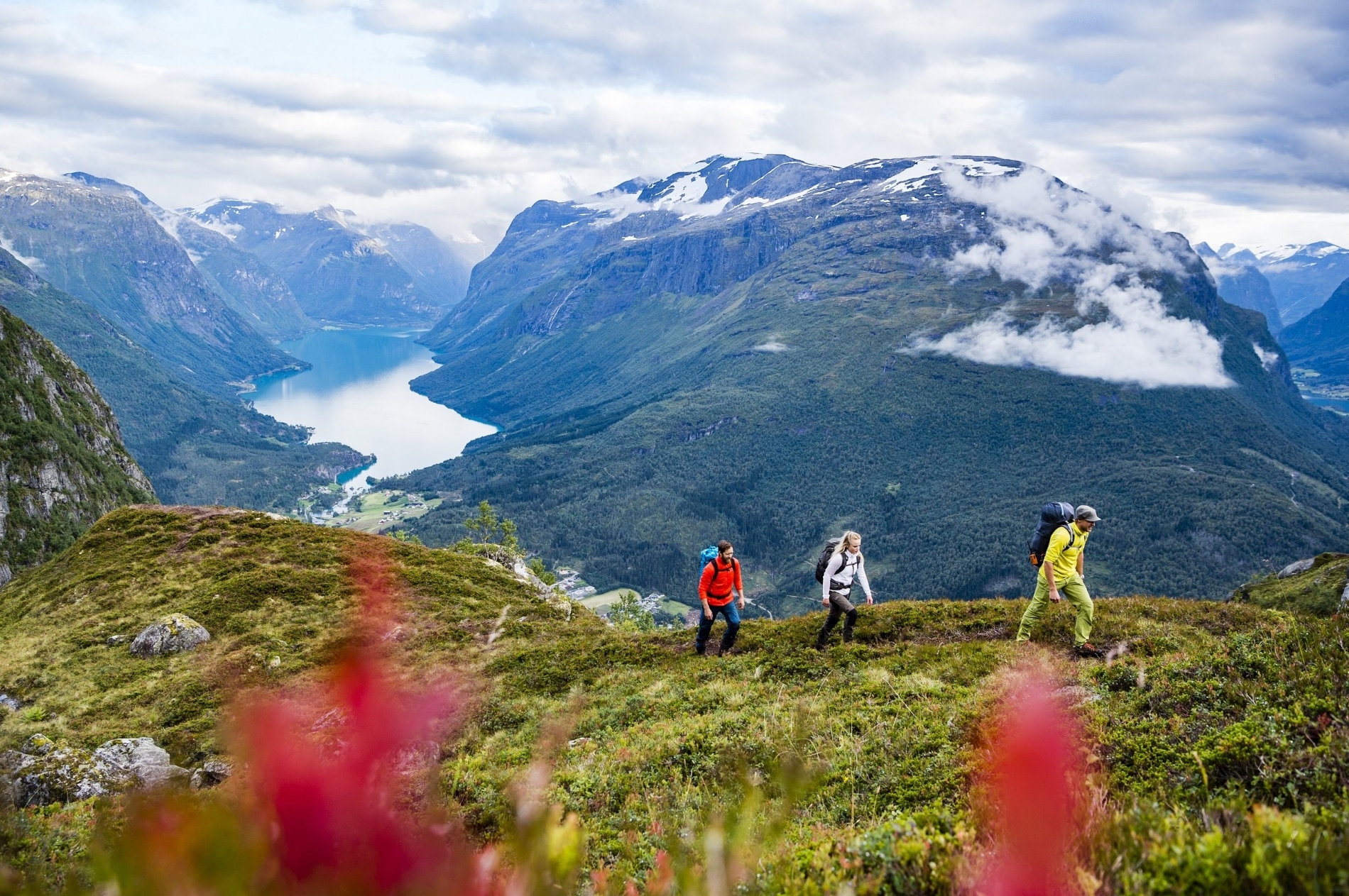 På toppen