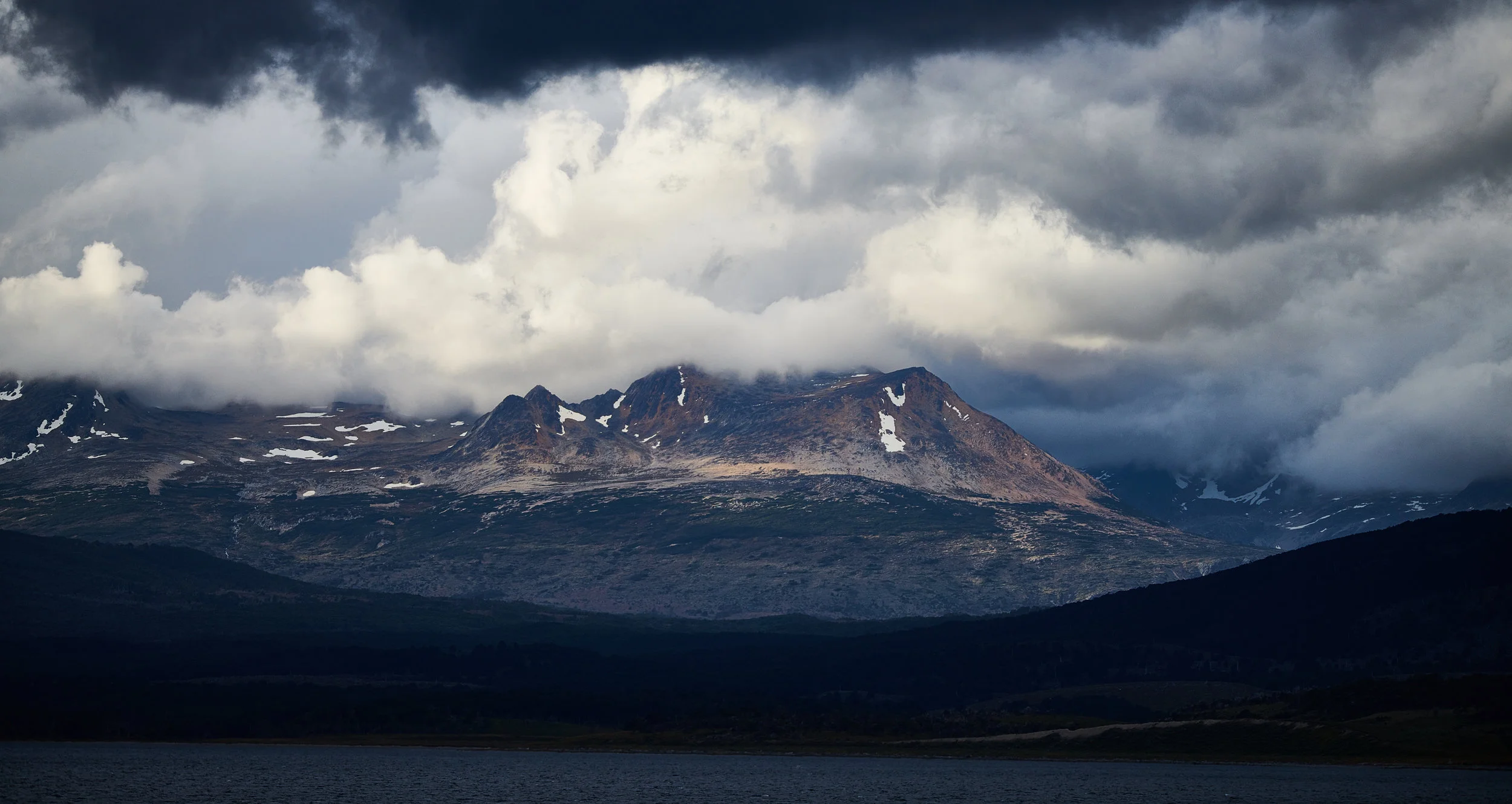 Dramatic landscapes throughout the Beagle Channel, this one is on the Argentinian side