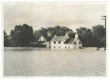 The Mill during flood 1955