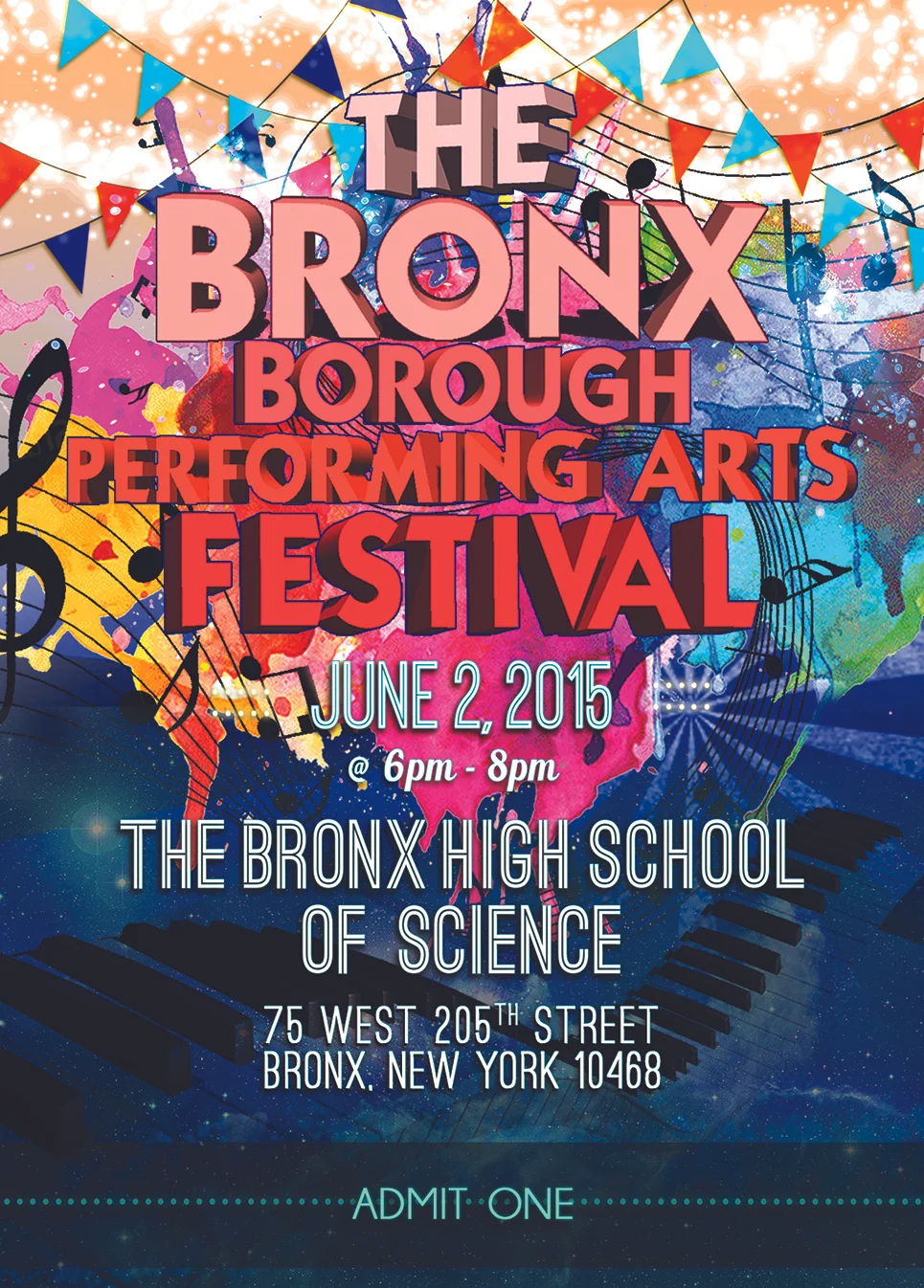 Bronx Borough Arts Festival Flyer