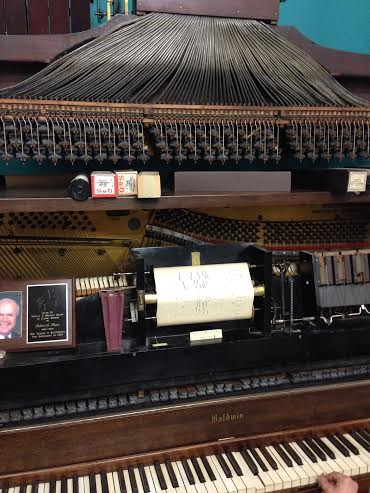 Player Piano With Roll at Tech Works!, Image by Libby Norton