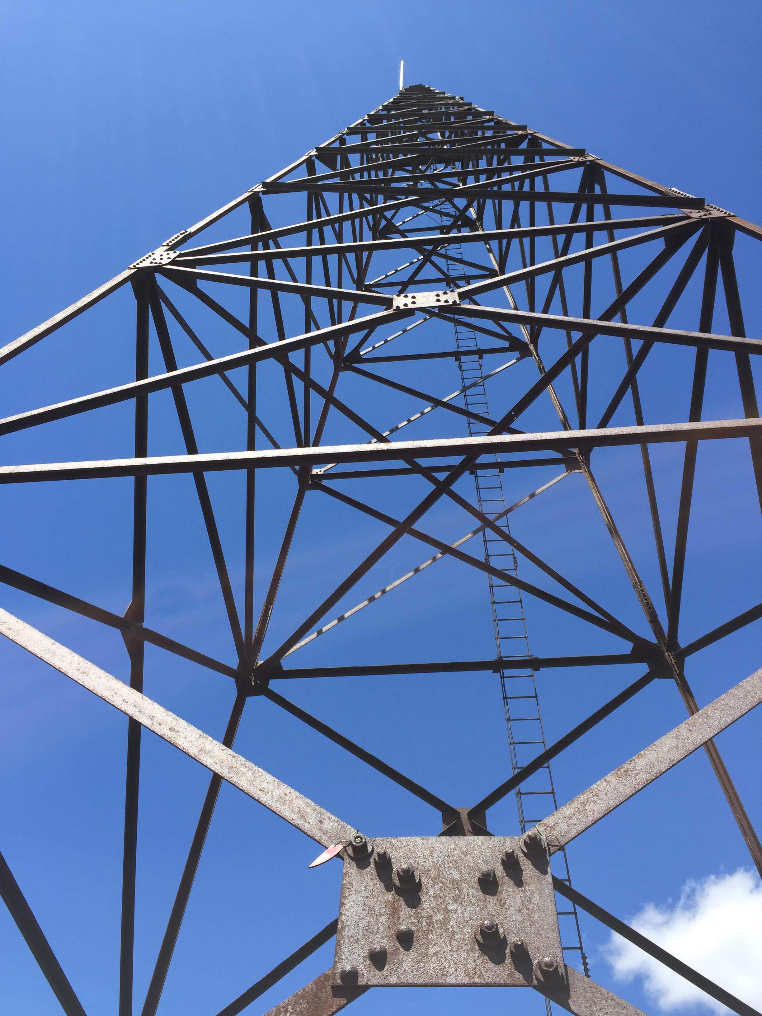 Looking Up at the Marconi Tower, May 2016, Image by Chelsey Briggs