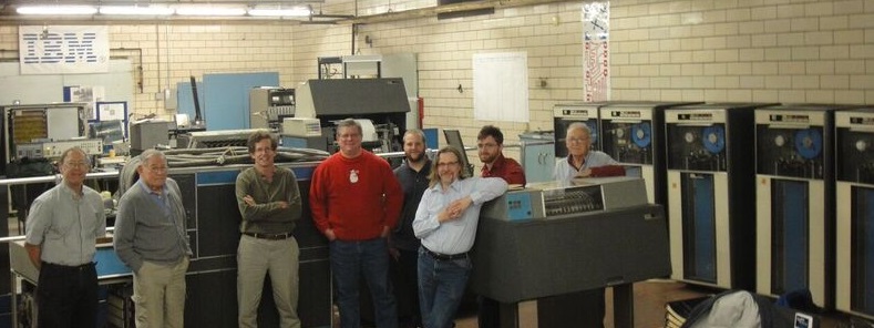 Vintage IBM Computing Center Team - Bill Green, Fred Petras, Jack Westermann, Bob Lusch, Erc Adler, Jim Ulrch, Nick Hekman, Don Manning. Team members not shown include Bob Arnold, Don Blake, Will Donzelli, Art Law, Don Mccarty, Tom Schappe, Stanley Yan.