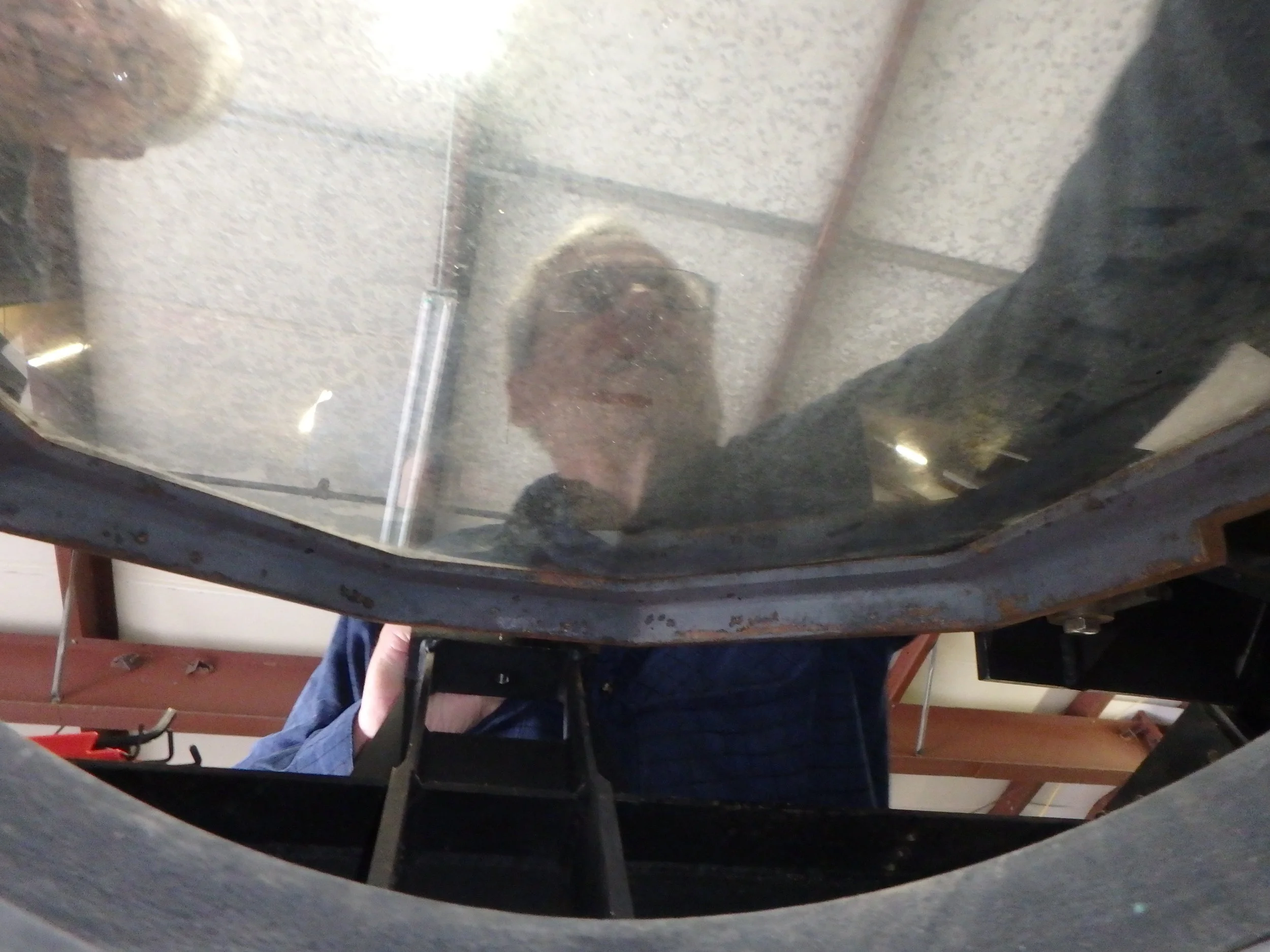 Earlin Ward removing eyepiece beamsplitter