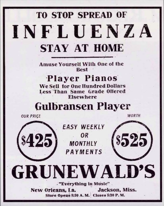 1918 Spanish Flu Player Piano Ad.png