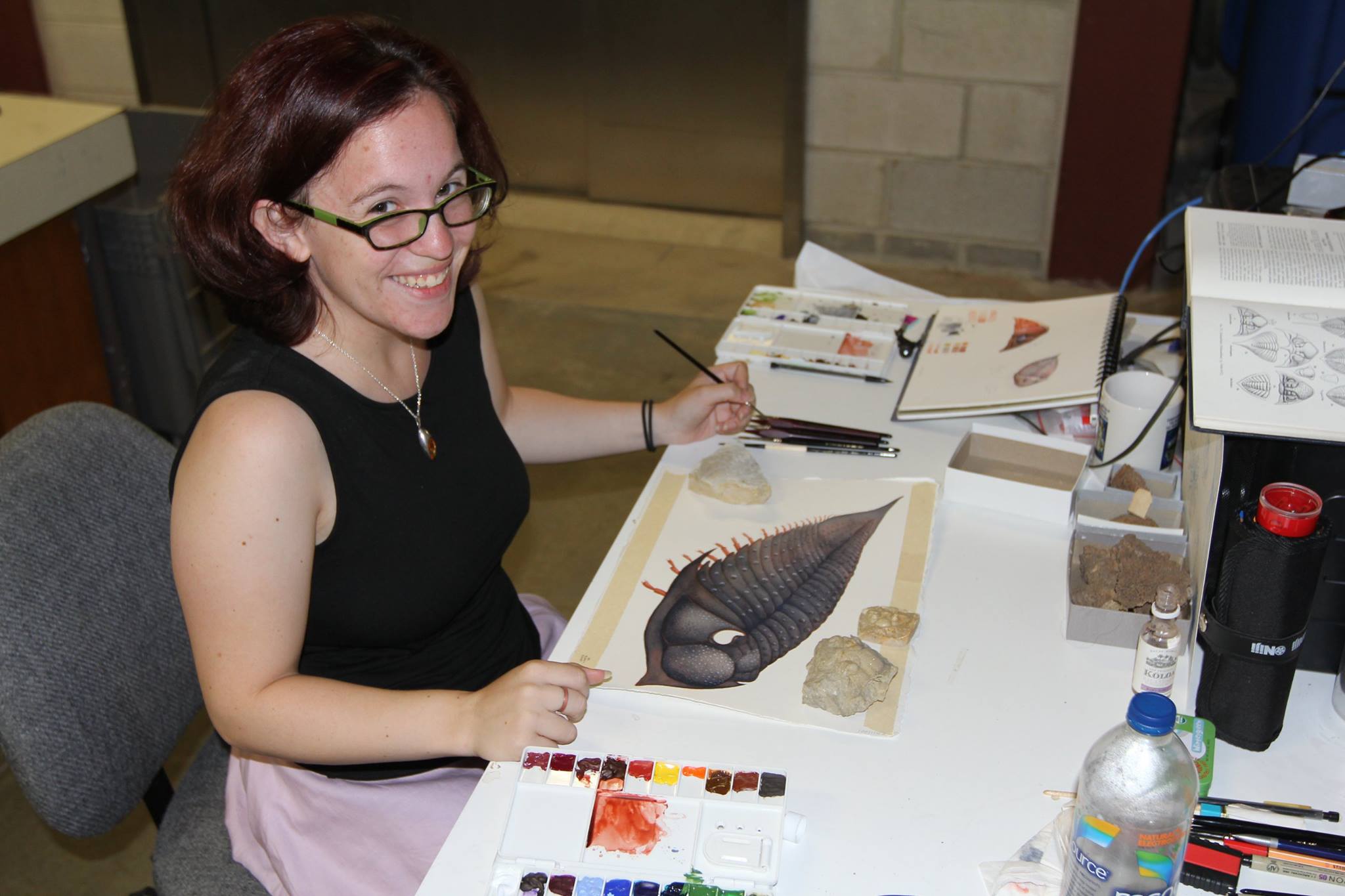 Working at the Field Museum, July 2016