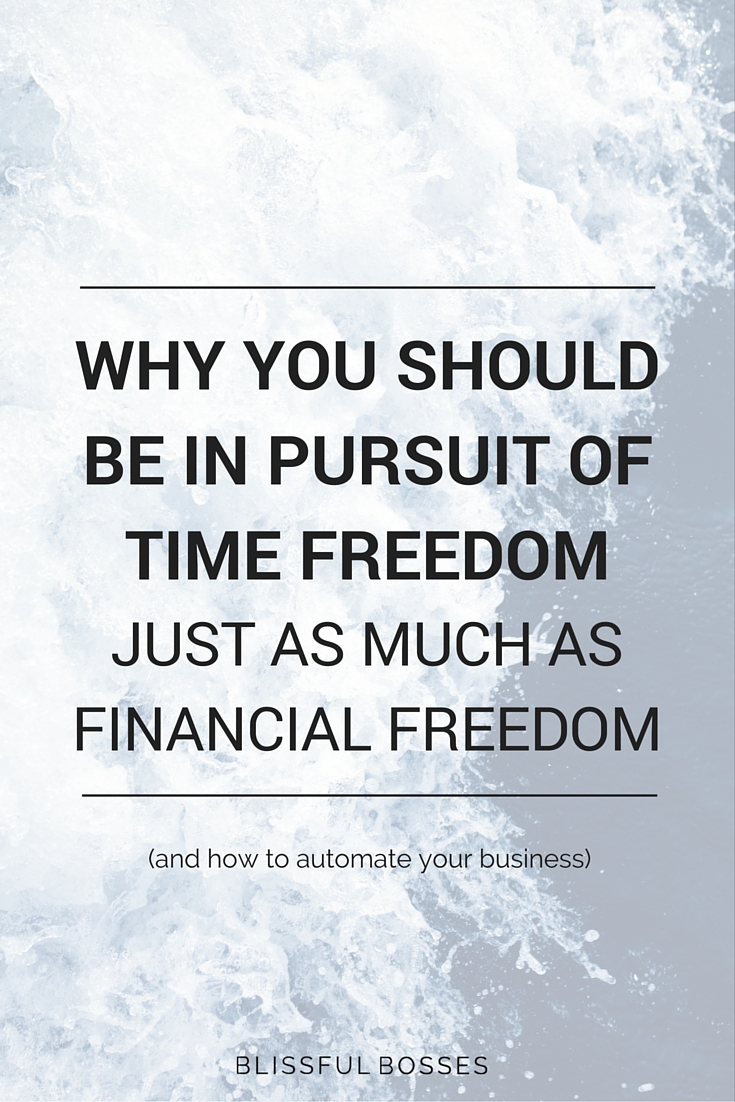 Why you should be pursuing time freedom just as much as financial freedom as an entrepreneur in online business and how to automate your business to gain that time freedom. Click through to see how I work 3 hours a day and make a full-time income!