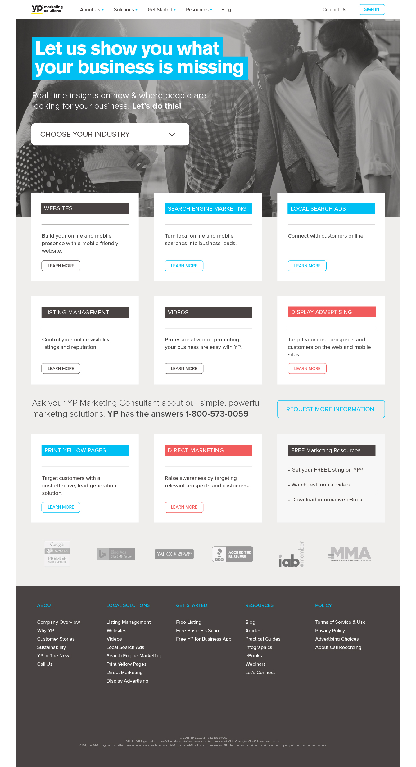 User prompted to quickly be able to see what type of business they might be missing. No risk entry level leads to useful insights,