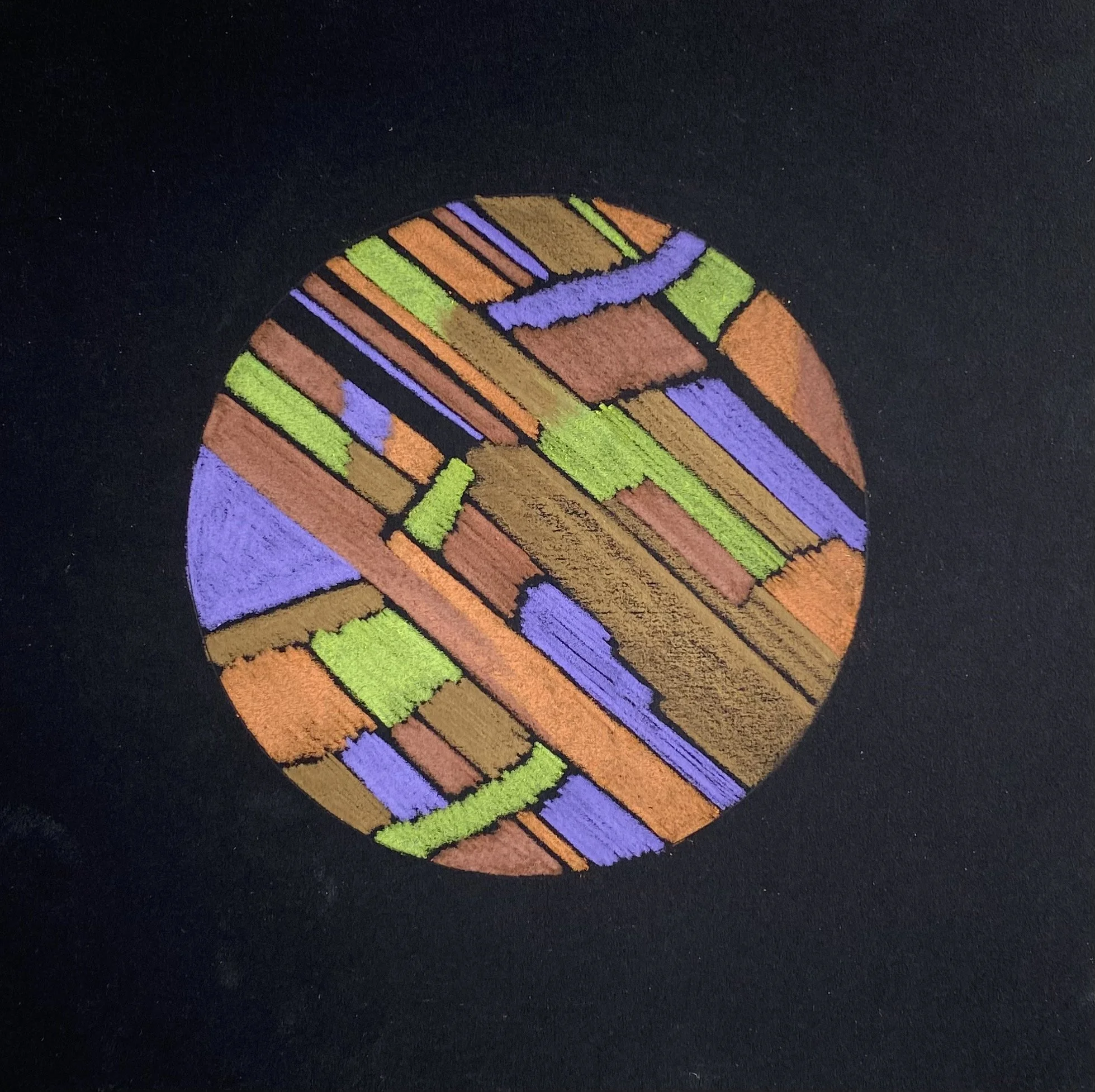  RS0013, 2023  Colored pencil on paper  8” x 8”   