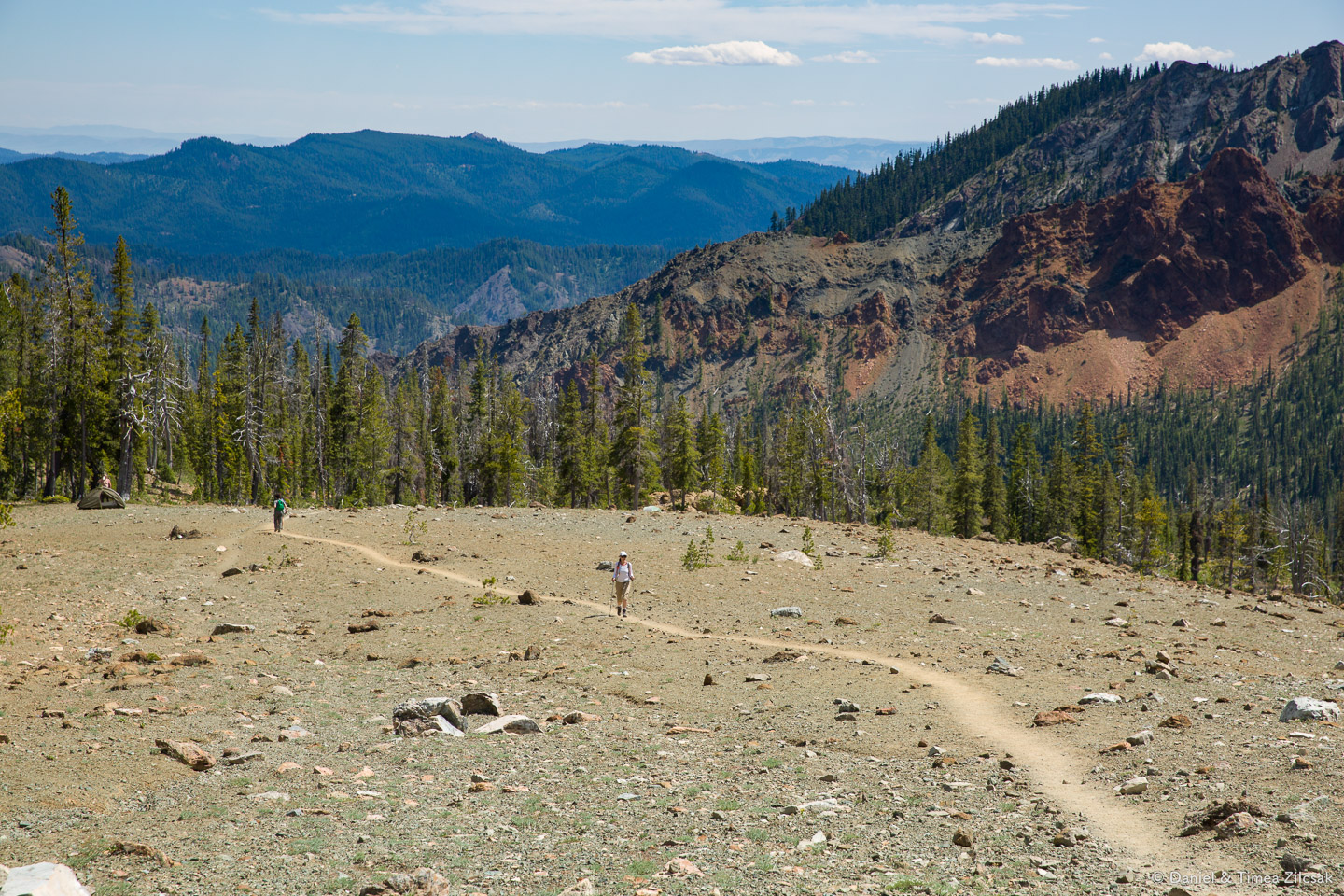 Moon Landing area right above camp and below Navaho Pass