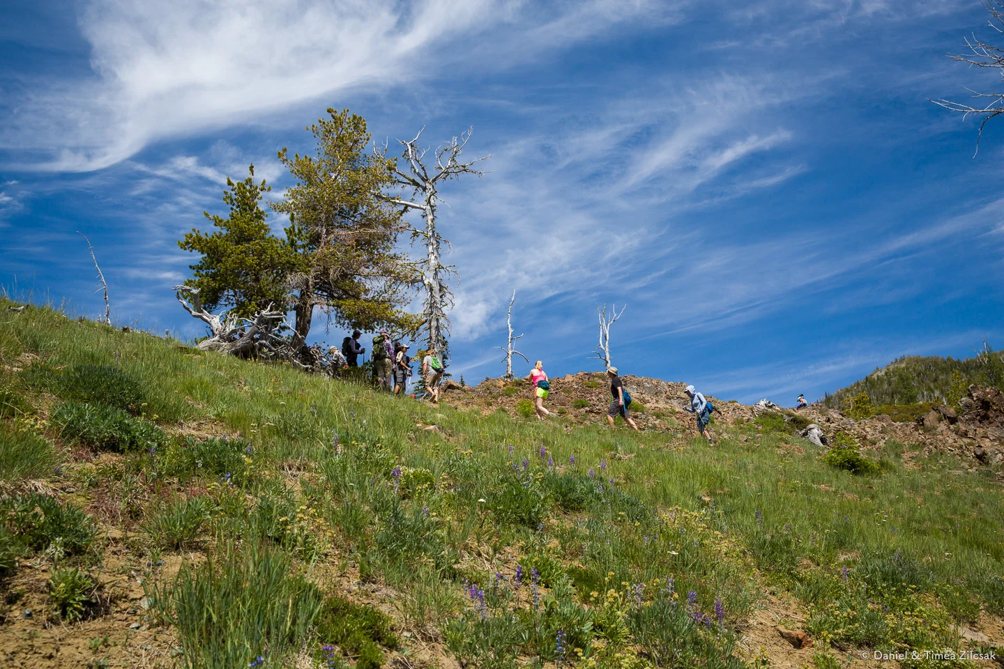 Reaching Navaho Pass, anctious to see what's on the other side