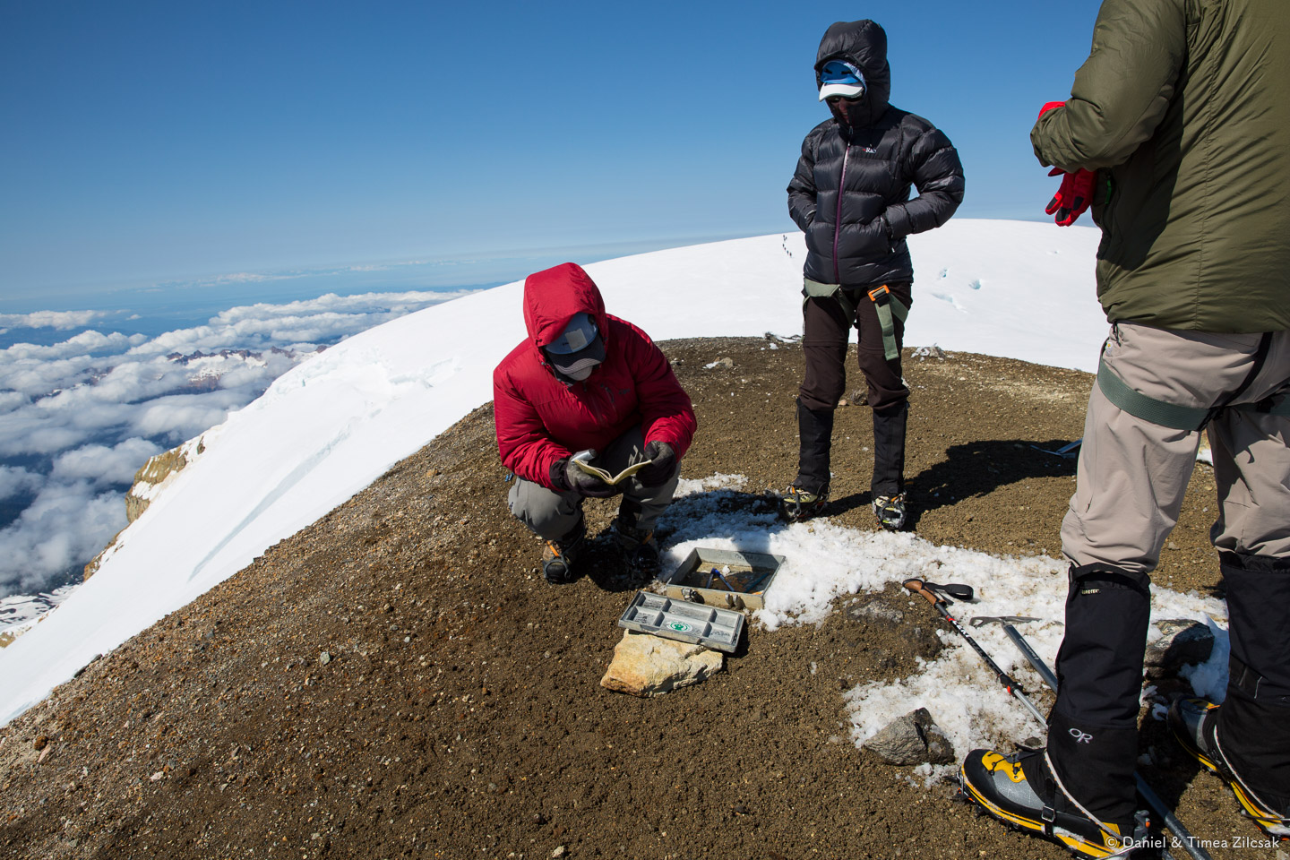 Mount Baker: opening the summit log