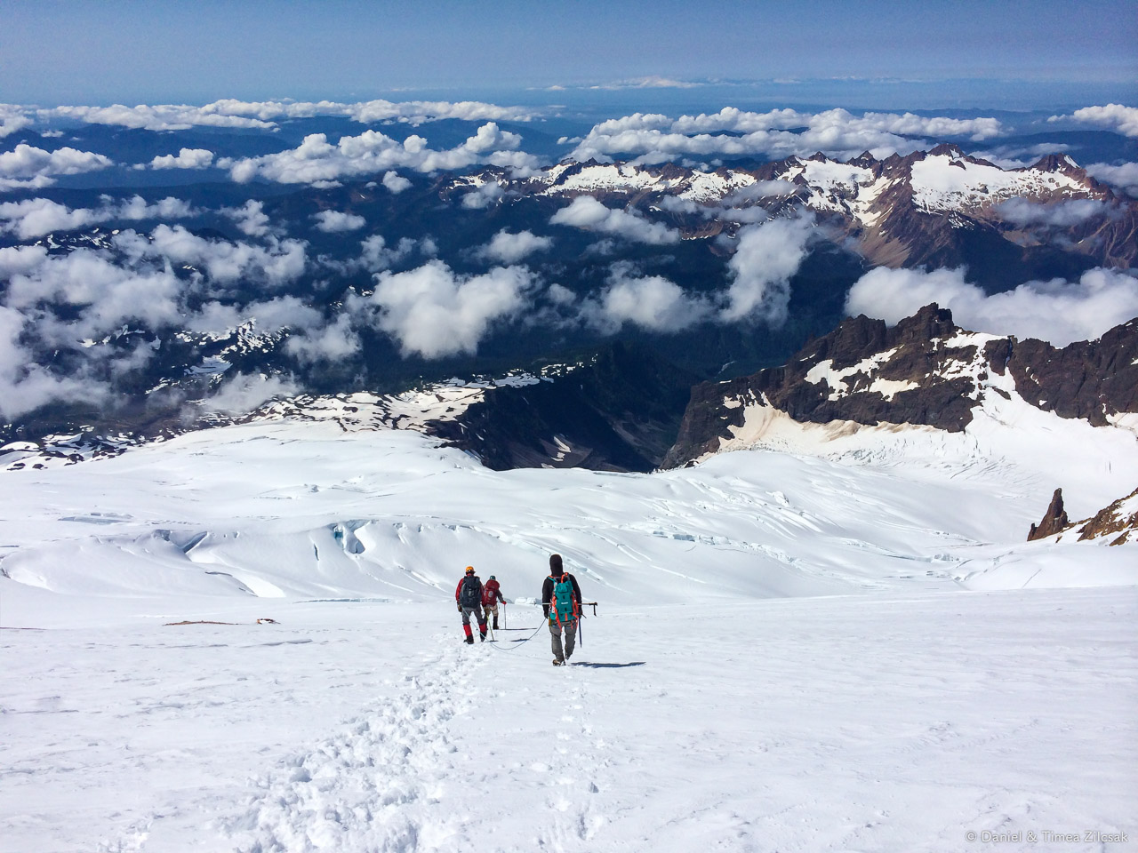 Mt Baker's Roman Wall - it looks much steeper in person