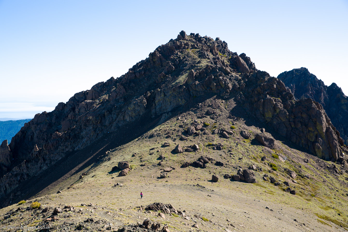 View of Buckhorn Mountain's top from the false summit.