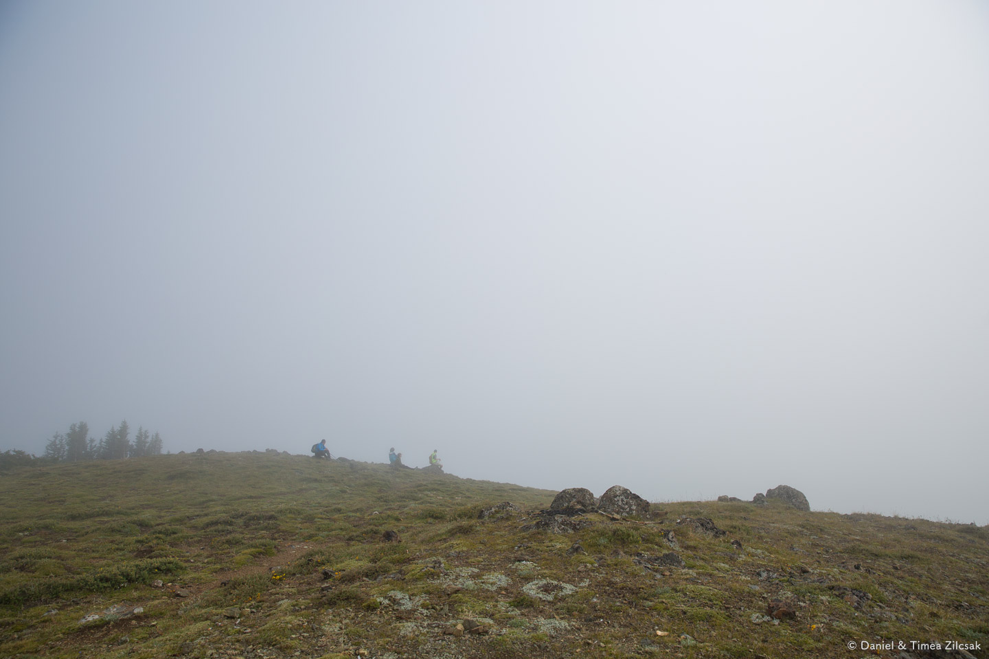 Waiting for the cloud to pass, at Marmot Pass, Olympic Peninsulla