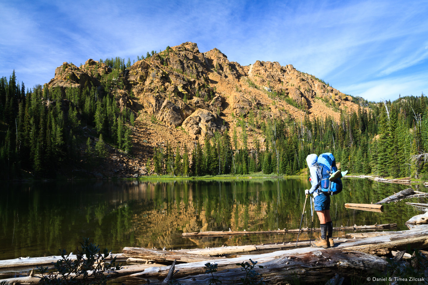 On the shore of Lake Caroline, The Enchantments