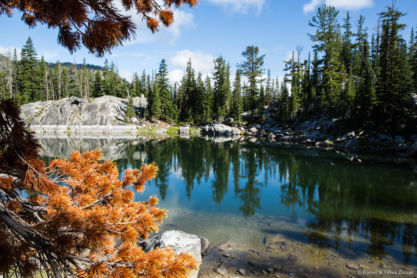 Small tarn a few hundred feet west of Colchuck Lake - Backpacking the Enchantments