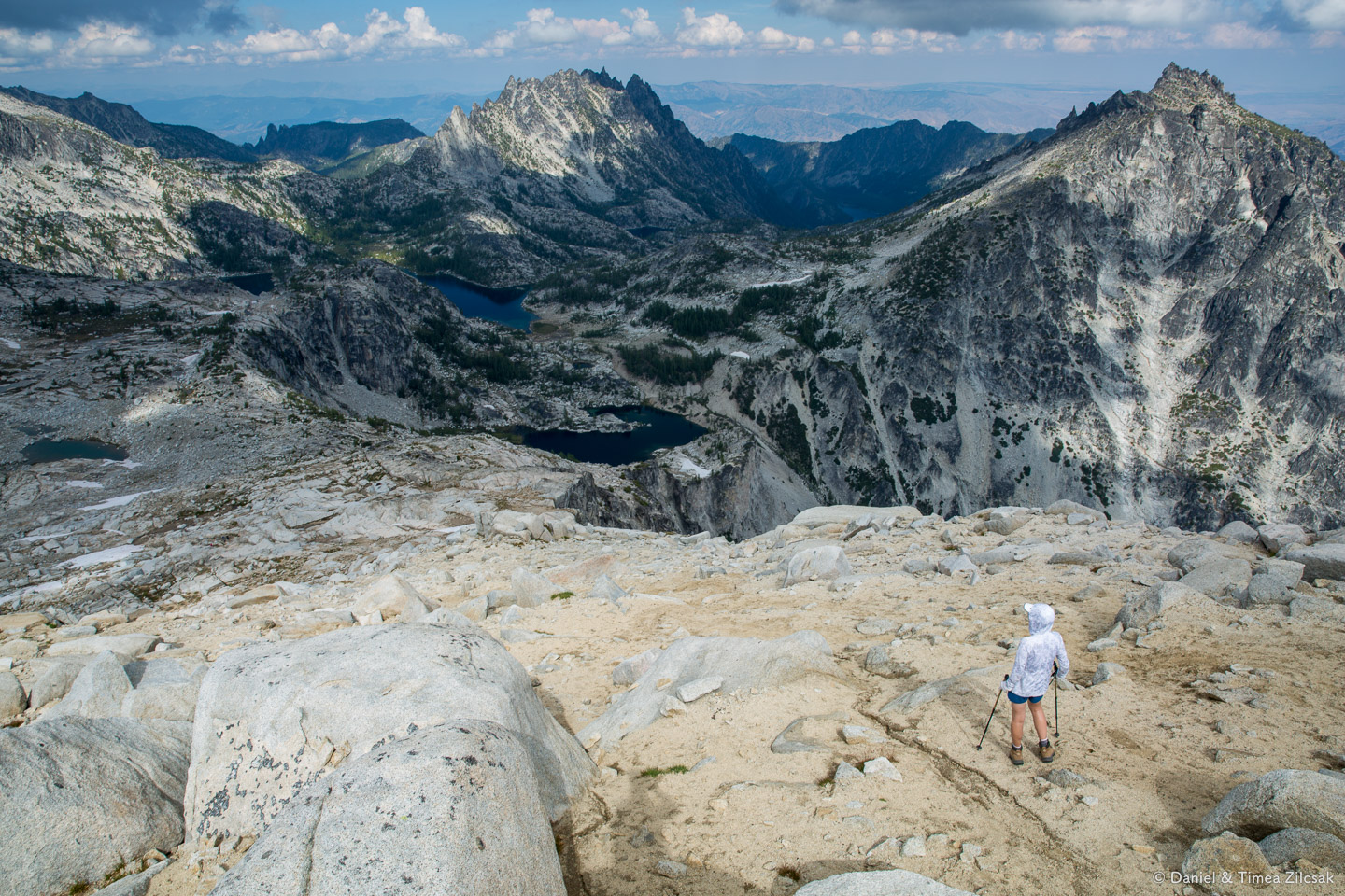Little Annapurna trail: looking back towards the lakes where we started (middle-left)