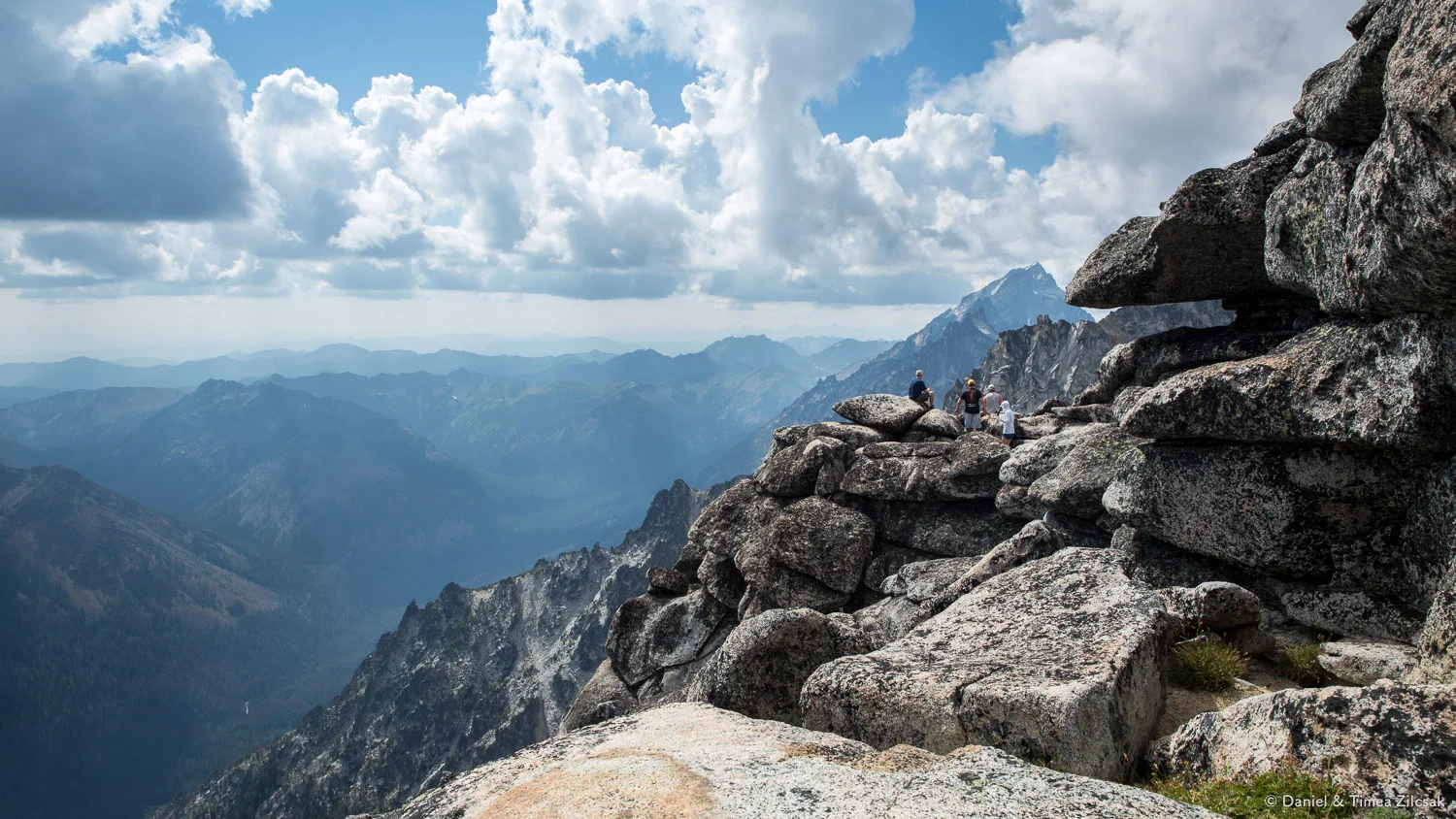 View from the summit of 8400ft Little Annapurna, some dramatic drop on the other side