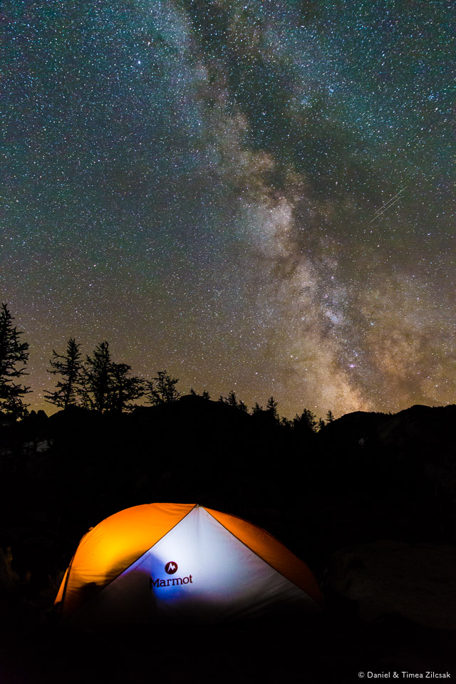 Milky Way over our tent at Inspiration Lake, The Enchantments