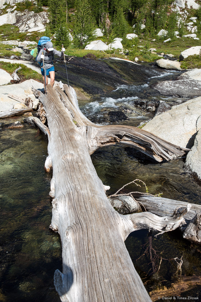 Backpacking the Enchantments, crossing downstream from Spirit Lake- 9Z4A3377 © Zilcsak.jpg