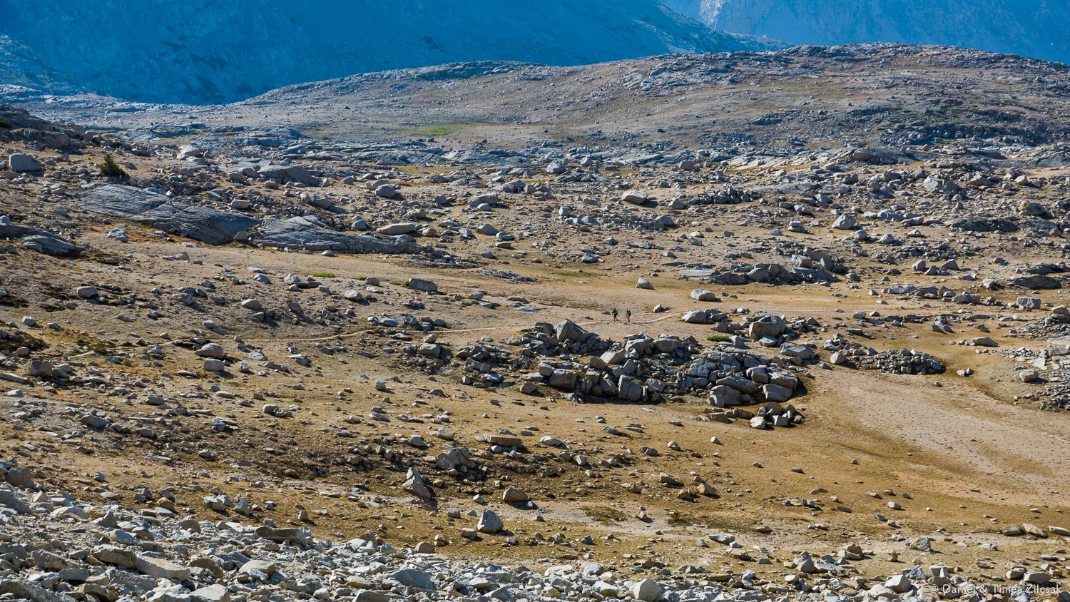 A maze of boulders, John Muir Trail
